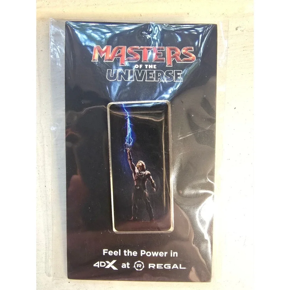 MASTERS OF THE UNIVERSE He-Man Pin Regal 4DX Promo 2026 Movie Collectible Enamel